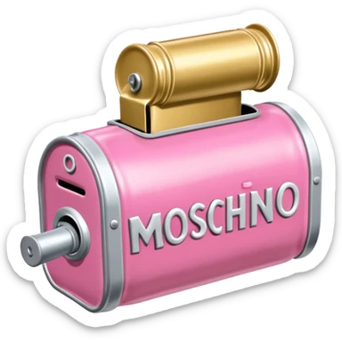 Moschino style spam can shoe sculpture  sticker