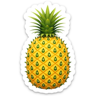 Upside down pineapple sticker