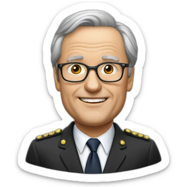 Michel Daerden Belgian politician sticker