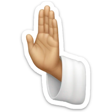 Orthodox christian hand blessing gesture sticker