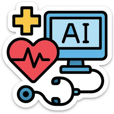 AI in healthcare sticker