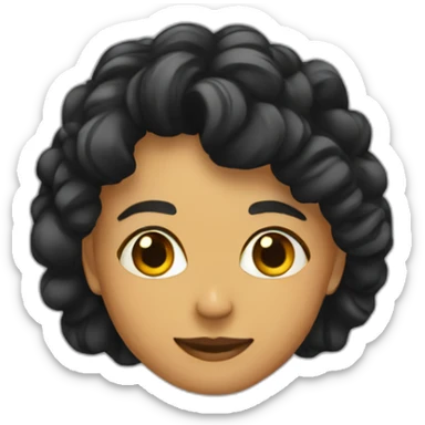 black barrette sticker