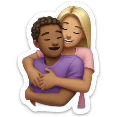 Sister's hug sticker
