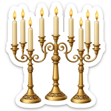 seven candlesticks sticker