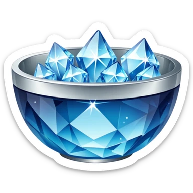 a bowl of blinged crystal sticker