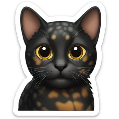 Black Tortoise Shell cat sticker