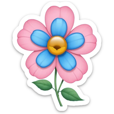 Apena faça uma Flor de uma cor azul q nem uma rosa mucha sticker