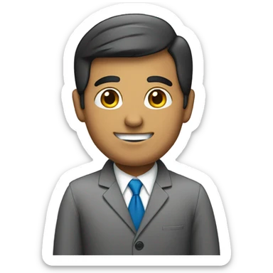 Hispanic politician greeting sticker