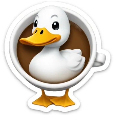Barista Duck sticker