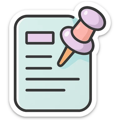 document push pin, oval shape, thick and volumetric, icon-color-outlined style, thin clean contours, soft rounded shapes, pastel palette #98B5BC, #B5B3C1, #C9A3C9, #E4C0CA, #F7DCD1, #F7C0AA, detailed shadows and highlights, soft lighting, transparent background sticker