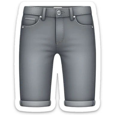 a gray jean without any details just the outline and grey fillled in sticker