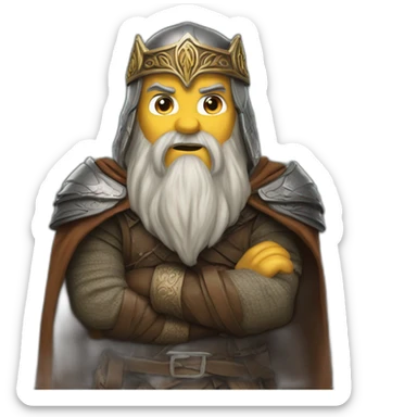 gimli lord of the rings sticker