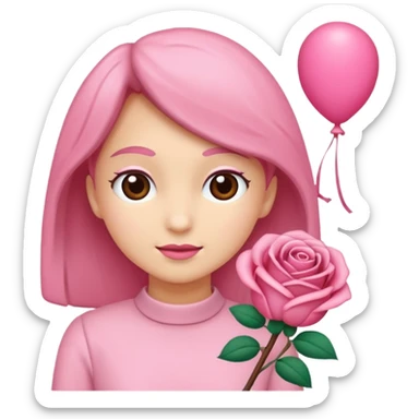 Estética  aniversário rosa de lacinhos,  faça laços rosa  sticker