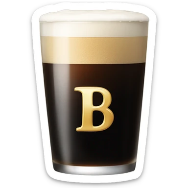 Guinness with a B on it  sticker