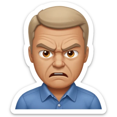 Furious Angry dad  sticker