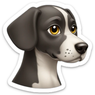 Spottie the telegram mascot dog sticker