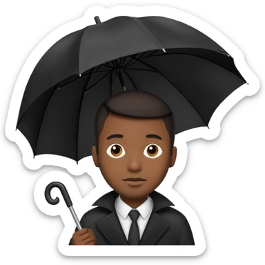 HOLDİNG UMBRELLA BLACK MAN sticker