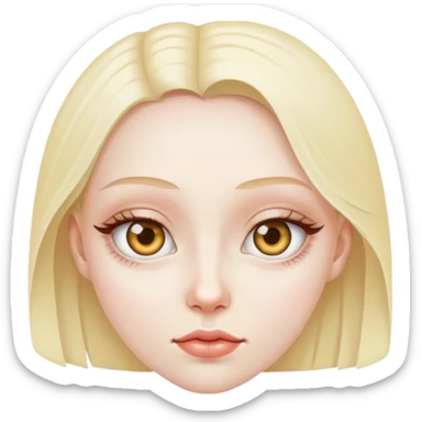 Girl with eye bags  sticker