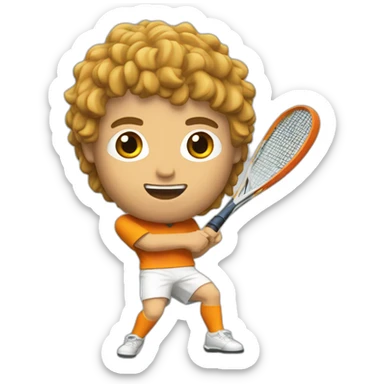 Jugador pádel sticker