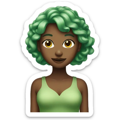 green demure sticker