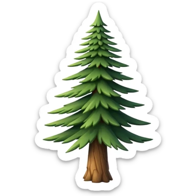 Pine tree sticker
