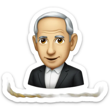 king bibi netanyahu sticker