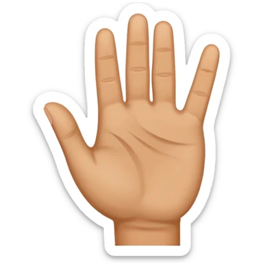 hand saluting sticker