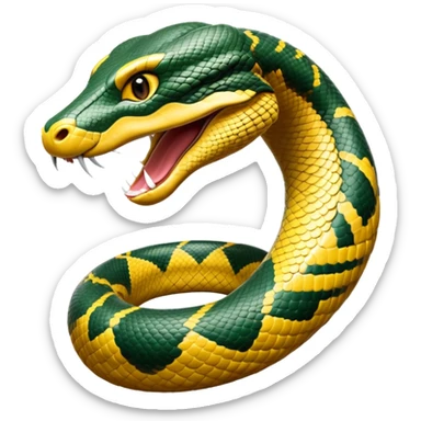 cinematic-noble-anaconda-portrait-emoji,-poised-and-imposing,-with-a-massive,-sinuous-build-draped-in-intricately-patterned-scales-and-piercing,-focused-eyes,-simplified-yet-sharp-and-sophisticated-features,-highly-detailed sticker