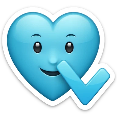 Create me a blue verified emoji sticker