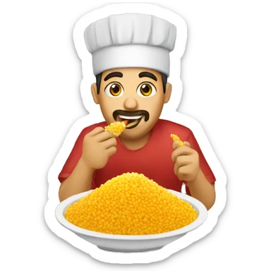 tunisian eating couscous sticker
