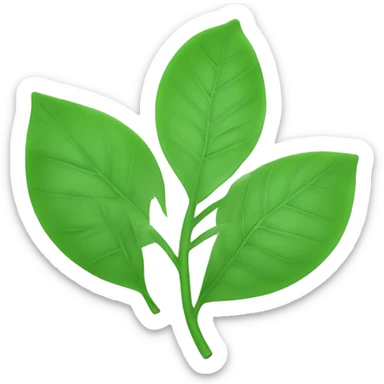 make a emoji for a clg club names "leaf" its about sustanibility in everything sticker