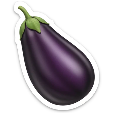 black eggplant sticker