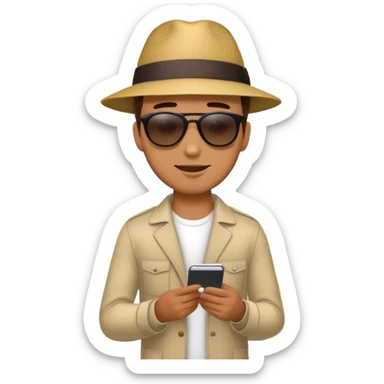 Guy buying a new car sticker