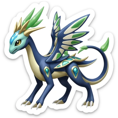 Meloetta-Zygarde-Cresselia-Palkia-Dialga-Electrike-Manectric-Fakémon-fusion, full body sticker