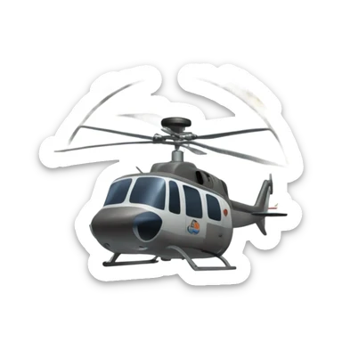 Helicopter and pinball machine next to each other  sticker