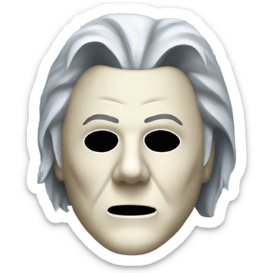 Michael Myers mask sticker
