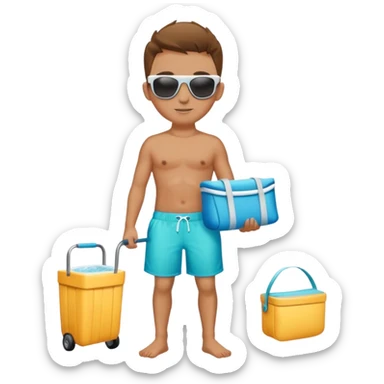 Cooler Cart Boys sticker