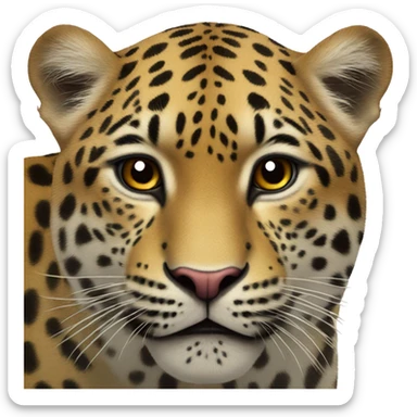 Corazón de leopardo sticker