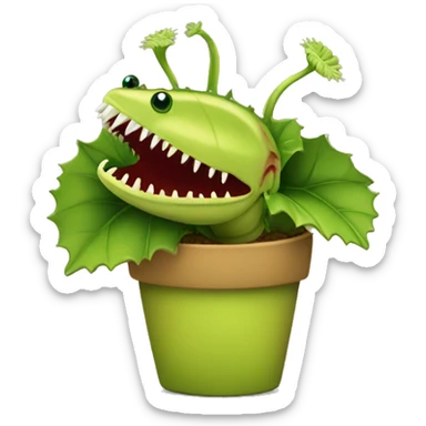 Venus fly trap sticker