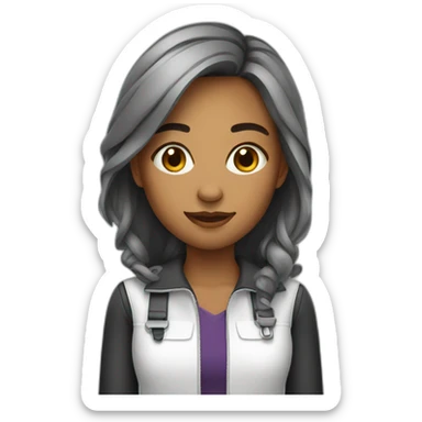 20 year old marketer woman sticker