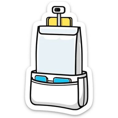 pastel baby nursery accessories including diaper caddy, wall decor, and baby monitor sticker