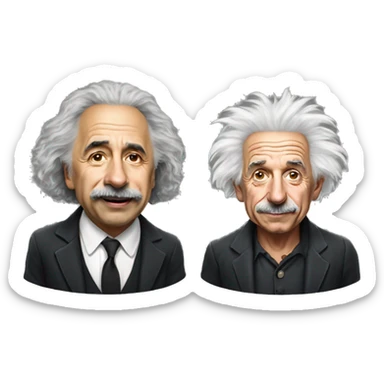 Joe Rogan interviewing Albert Einstein sticker