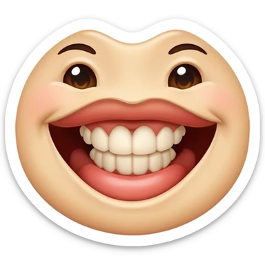 گاز گرفتن لب از شدت لذت sticker