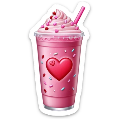 valentines themed iced americao sticker