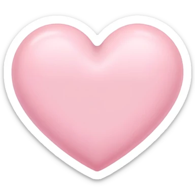 coração rosa pastel sticker