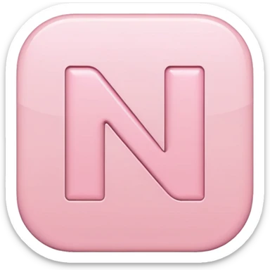 Netflix accurate aesthetic "N" logo in pastel pink sticker