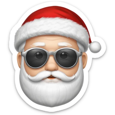 santa claus with shades sticker