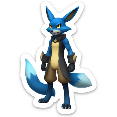 Lucario-Umbreon full body sticker