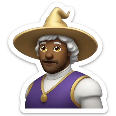 astrologist in a pointy hat sticker