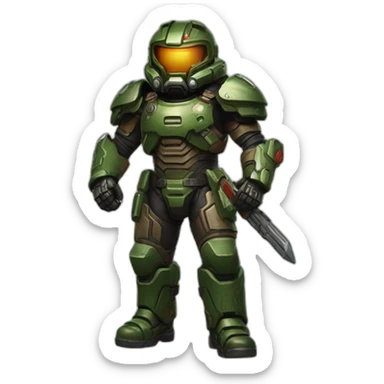 Doom slayer thumbs up sticker